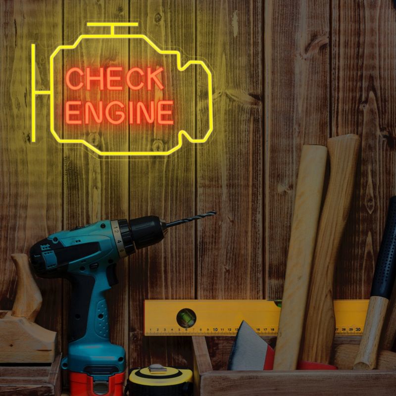 Neon LED Forever Light check engine kinkiet ściemniacz USB 1 szt.