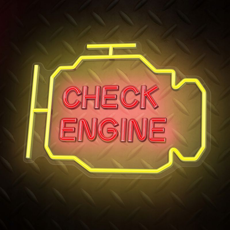 Neon LED Forever Light check engine kinkiet ściemniacz USB 1 szt.