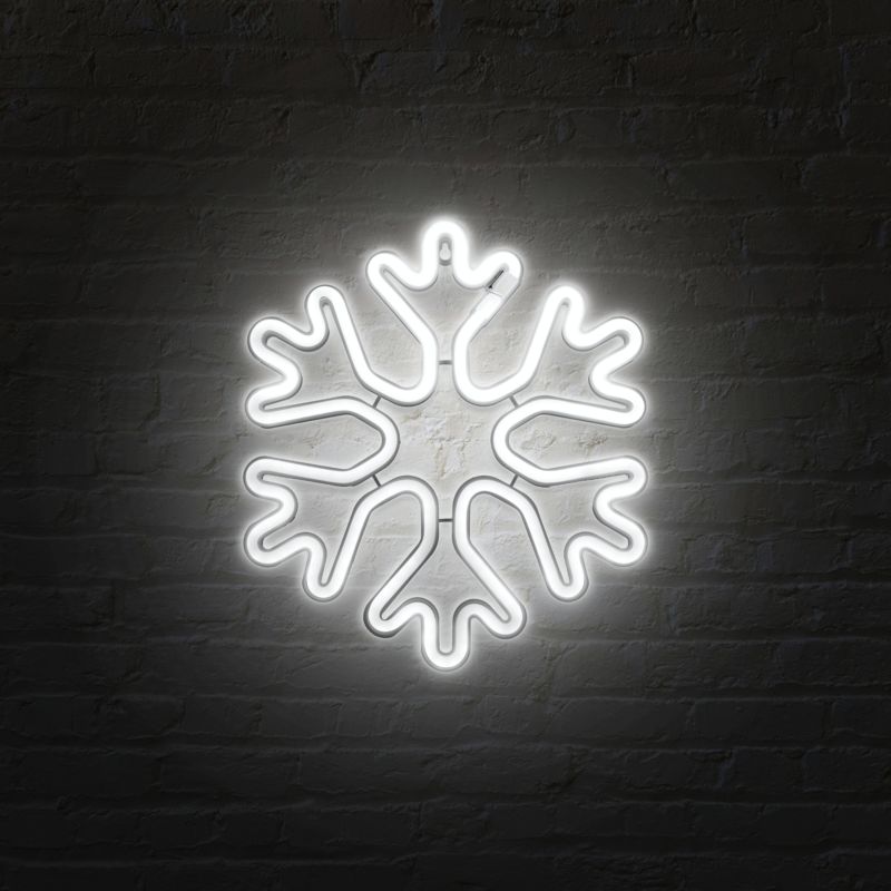 Neon LED Śnieżynka