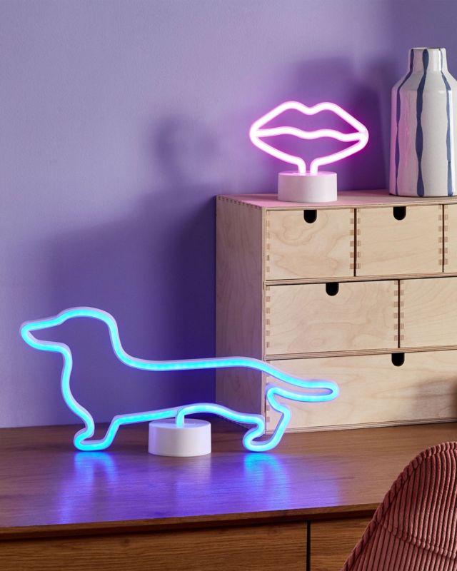 Neon Led Usta Flora Różowy 1szt.