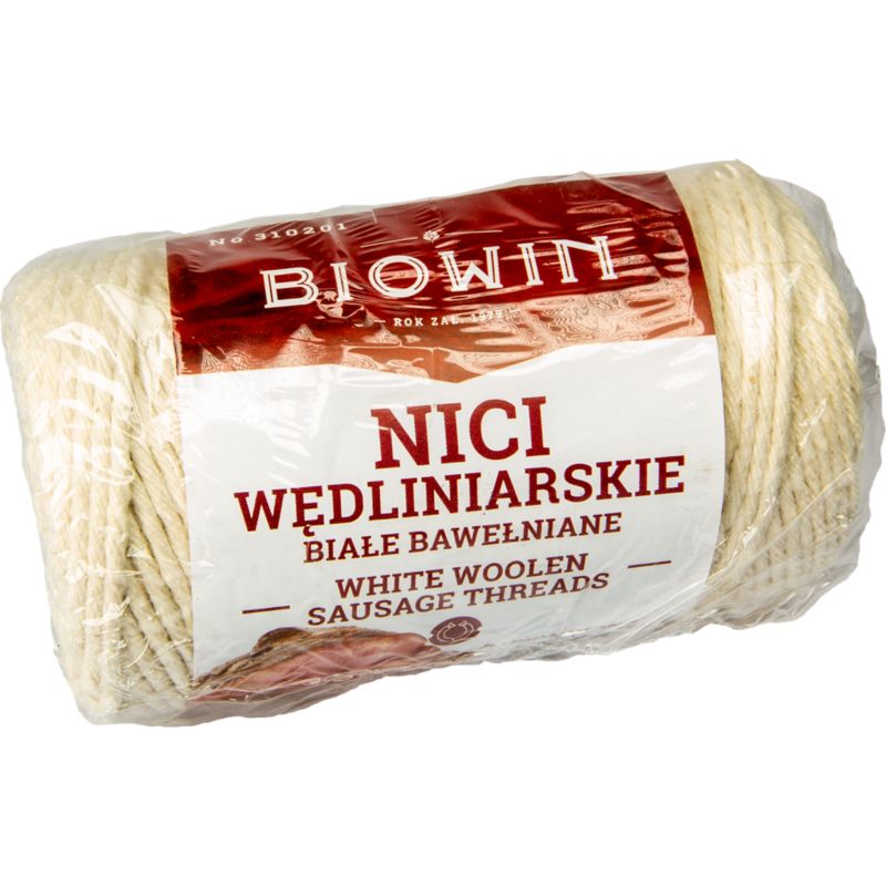 Nici wędliniarskie bawełniane białe 55 m