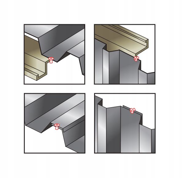 Nity aluminiowe zrywalne Etanco 4x12 mm RAL 9007 500szt