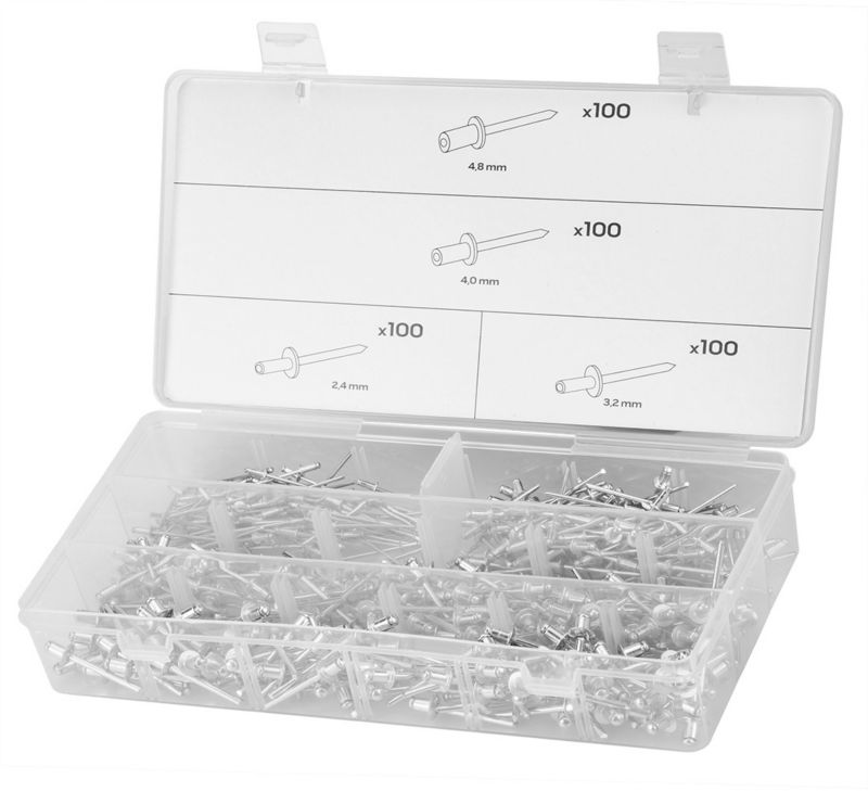 Nity NEO TOOLS zrywalne aluminiowe, 400 sztuk 1 kpl