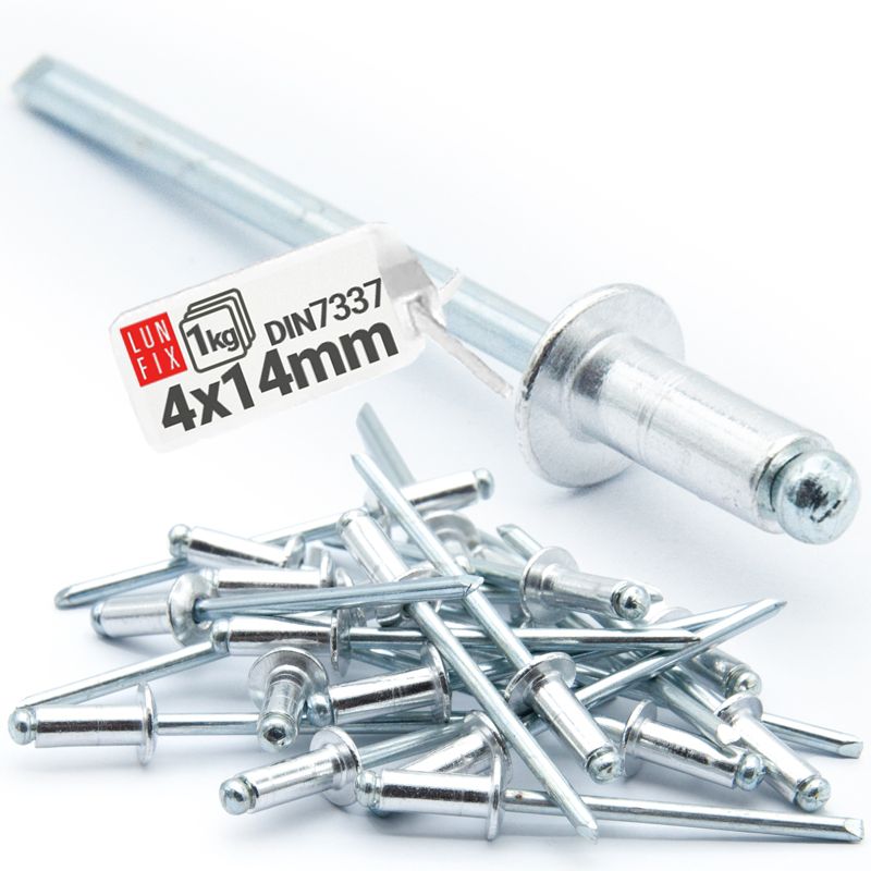 Nity zrywalne Lun Fix aluminiowo-stalowe DIN 7337 4x14 1kg