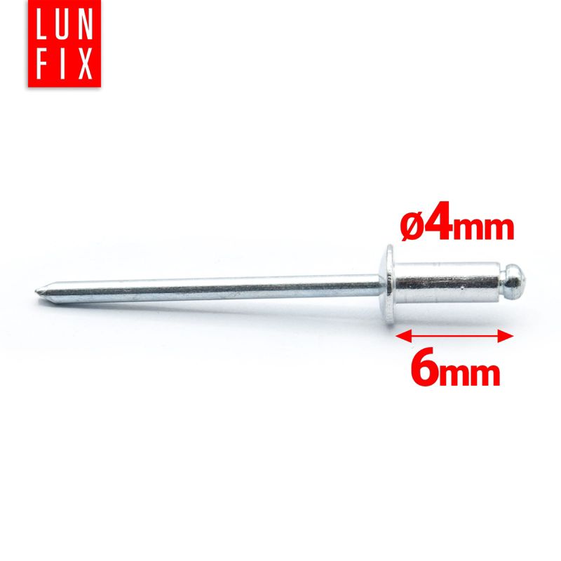 Nity zrywalne Lun Fix aluminiowo-stalowe DIN 7337 4x6 1kg