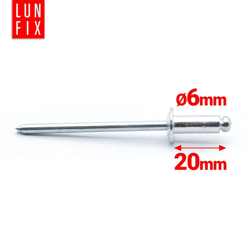 Nity zrywalne Lun Fix aluminiowo-stalowe DIN 7337 6x20 1kg
