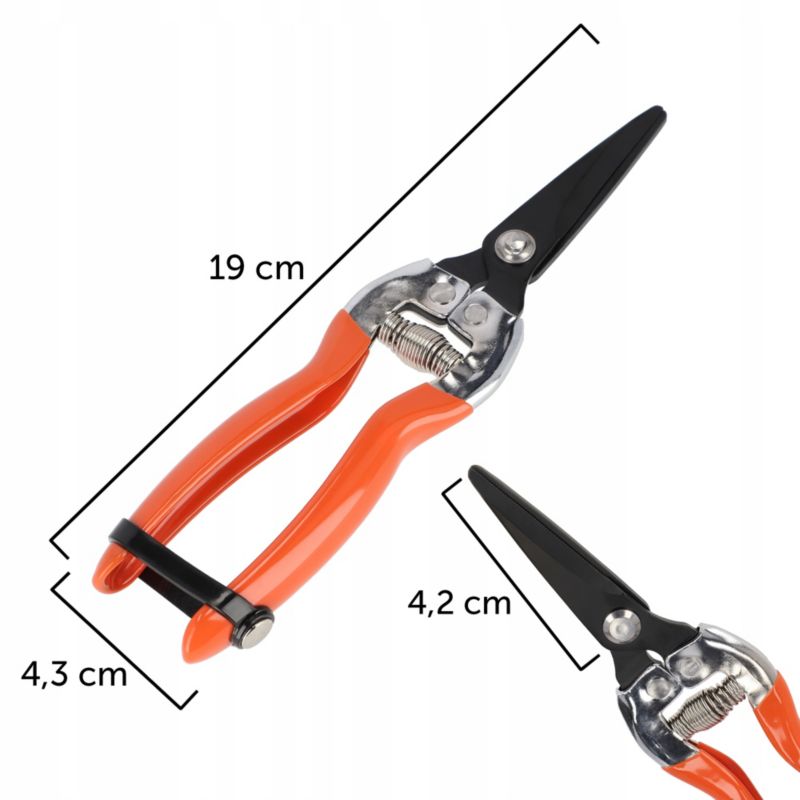 Nożyce Ogrodowe KADAX Sekator Do Gałęzi Krzewów 19 cm 1szt.
