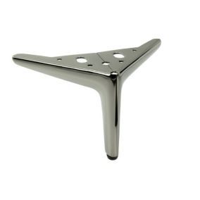 Noga meblowa B&B Kotwica Elegant czarny chrom wysokość 12 cm  1 szt