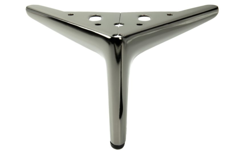 Noga meblowa B&B Kotwica Elegant czarny chrom wysokość 12 cm  1 szt