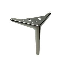 Noga meblowa B&B Kotwica Elegant czarny chrom wysokość 18 cm  1 szt