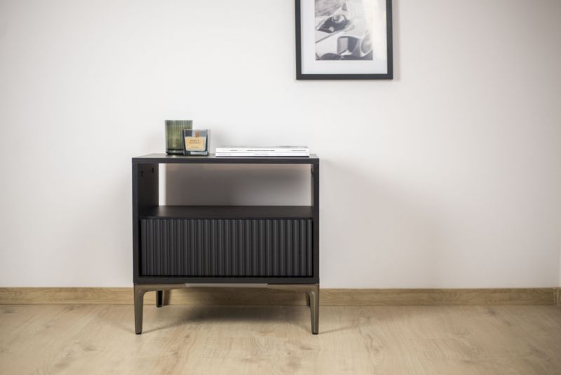 Noga meblowa B&B Kotwica Elegant czarny chrom wysokość 18 cm  1 szt