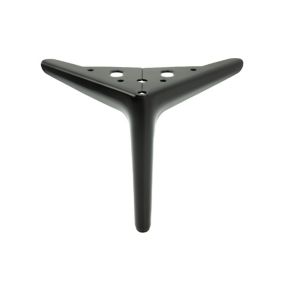 Noga meblowa B&B Kotwica Elegant czarny mat wysokość 15 cm  1 szt
