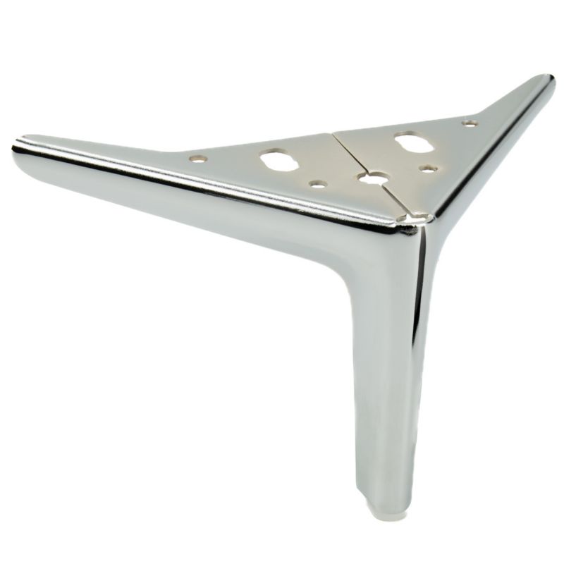 Noga meblowa B&B Kotwica Elegant srebrny chrom wysokość 12 cm  1 szt