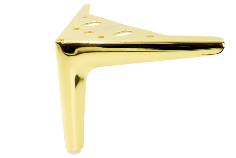 Noga meblowa B&B Kotwica Elegant złoty chrom wysokość 12 cm  1 szt