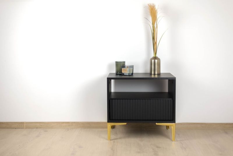 Noga meblowa B&B Kotwica Elegant złoty chrom wysokość 12 cm  1 szt