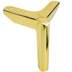 Noga meblowa B&B Kotwica Loft złoty chrom wysokość 12 cm  1 szt