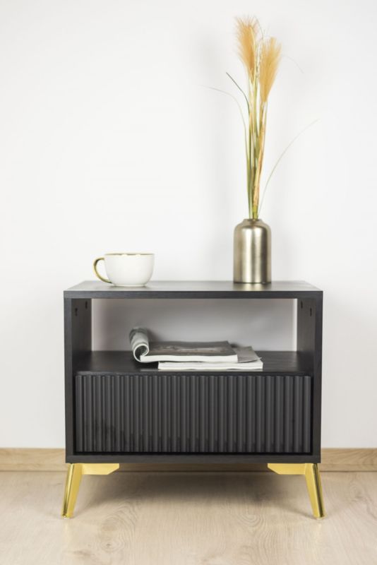 Noga meblowa B&B Kotwica Loft złoty chrom wysokość 12 cm  1 szt