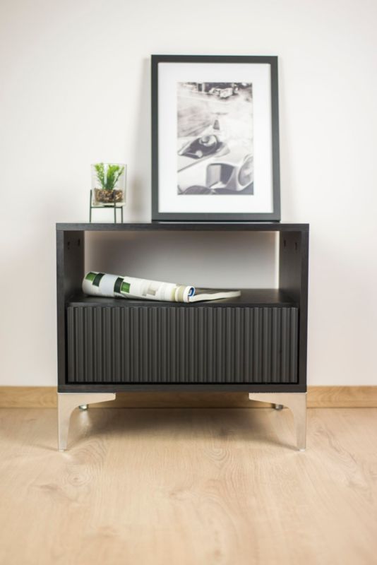 Noga meblowa B&B Kotwica srebrny chrom wysokość 15 cm  1 szt