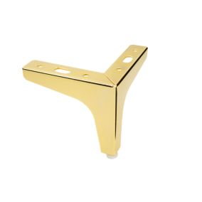 Noga meblowa B&B Kotwica złoty chrom wysokość 10 cm  1 szt