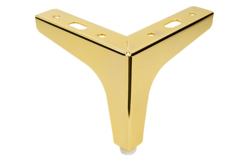 Noga meblowa B&B Kotwica złoty chrom wysokość 10 cm  1 szt