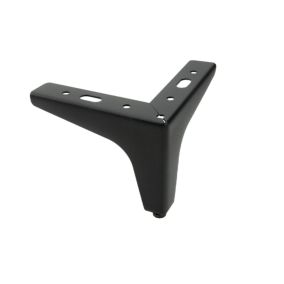 Noga meblowa B&B metalowa Kotwica czarny mat wysokość 10 cm  1 szt