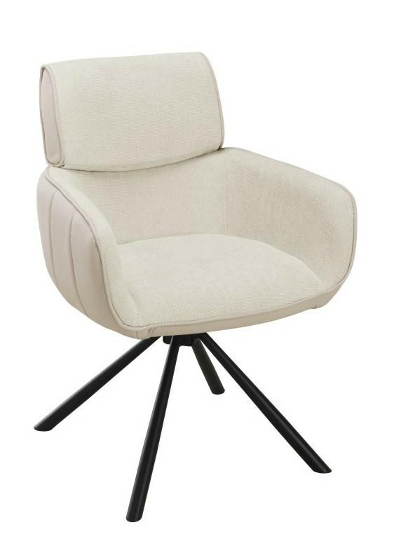 Nowoczesne krzesło RYKER HowHomely beż 86 cm 1 szt.