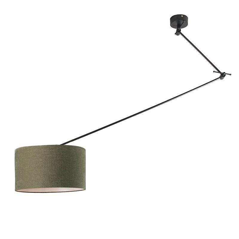 Nowoczesny lampa wisząca z kloszem (1 punkt) Qazqa Blitz zielony okrągły max 60W kompatybilny z żarówką LED E27  1 szt.