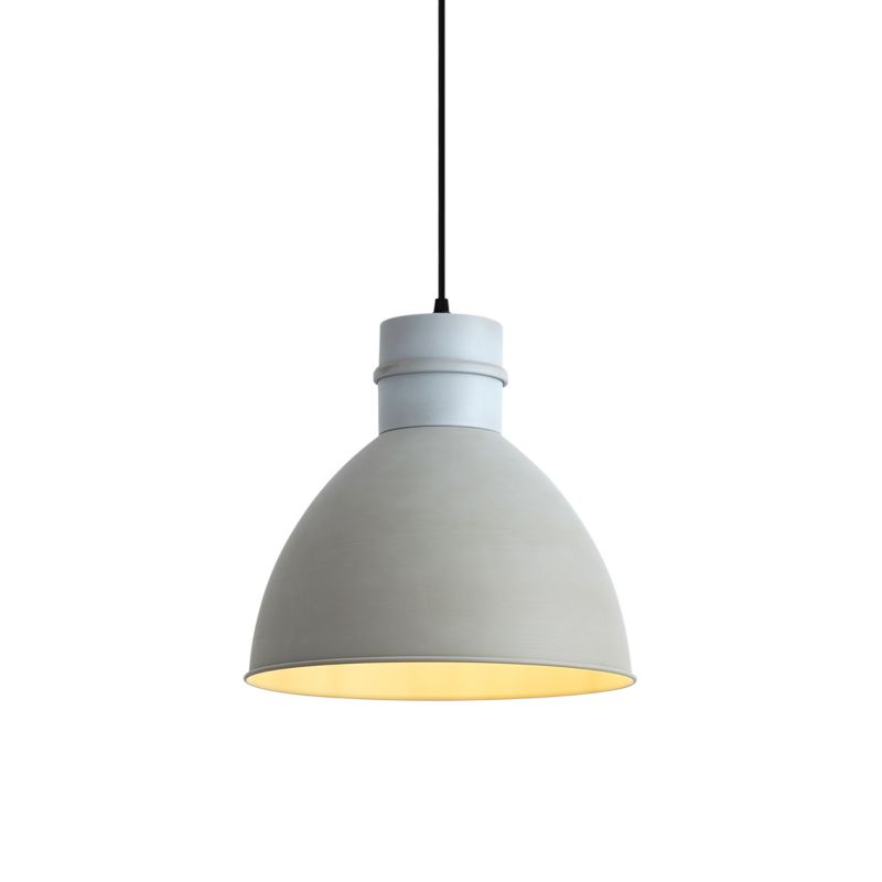 Nowoczesny lampa wisząca z kloszem (1 punkt) Qazqa Dory 307 szary okrągły max 15W kompatybilny z żarówką LED E27  1 szt.