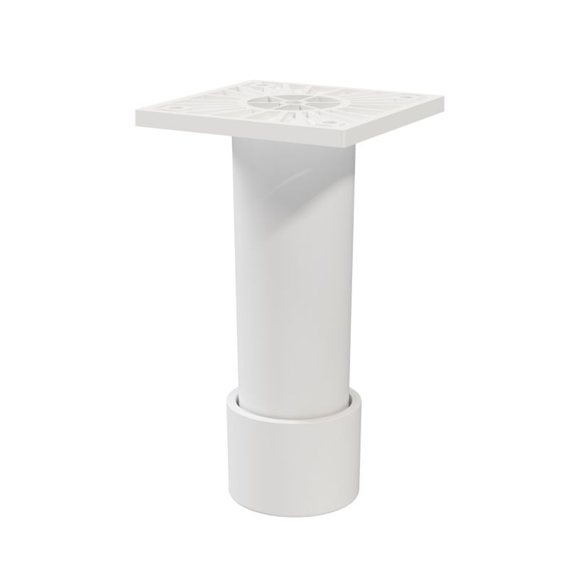 Nóżki regulowane GoodHome Atomia 11 cm białe 2 szt.