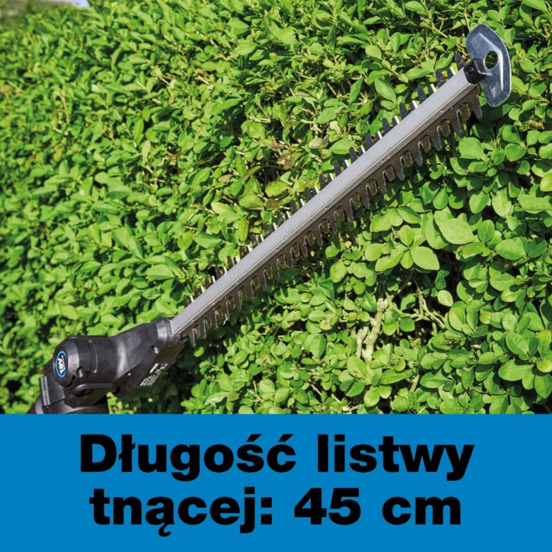 Nożyce akumulatorowe do żywopłotu Mac Allister z podkrzesywarką