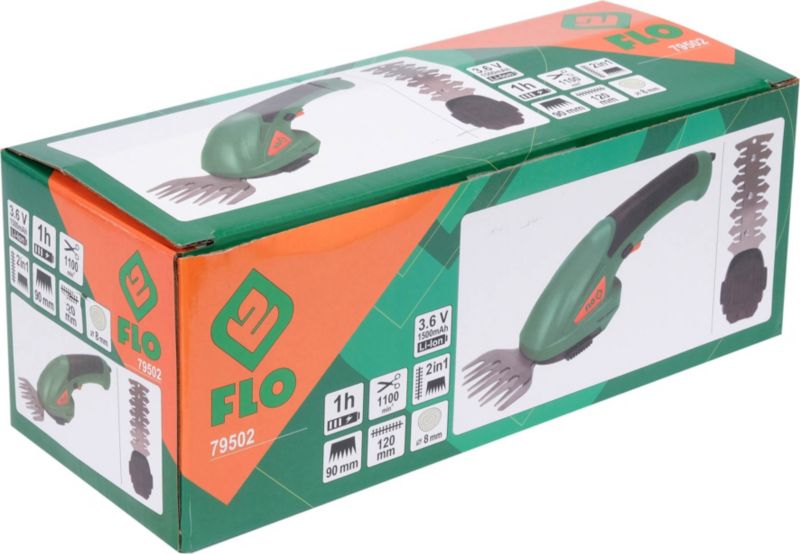 Nożyce do trawy i żywopłtu Flo 3,6 V