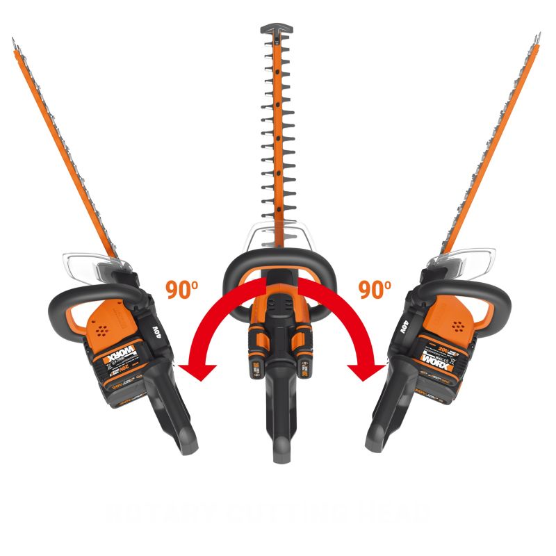 Nożyce do żywopłotu akumulatorowe Worx Pro WG284E.9 2 x 20 V 60 cm
