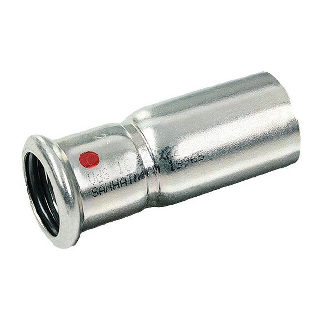 Nypel redukcyjny stalowy Sanha jednokielichowy 28 x 18 mm