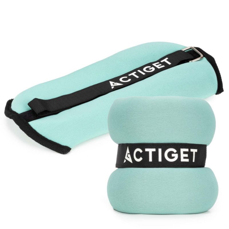 Obciążenia Actiget na ręce i nogi 2x1,5 kg do treningu domowego, fitness i cardio, miętowe 2 szt.