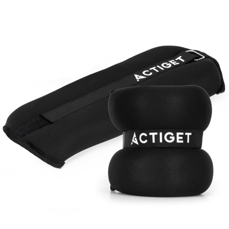 Obciążenia Actiget na ręce i nogi 2x3 kg do treningu domowego, fitness i cardio, czarne 2 szt.