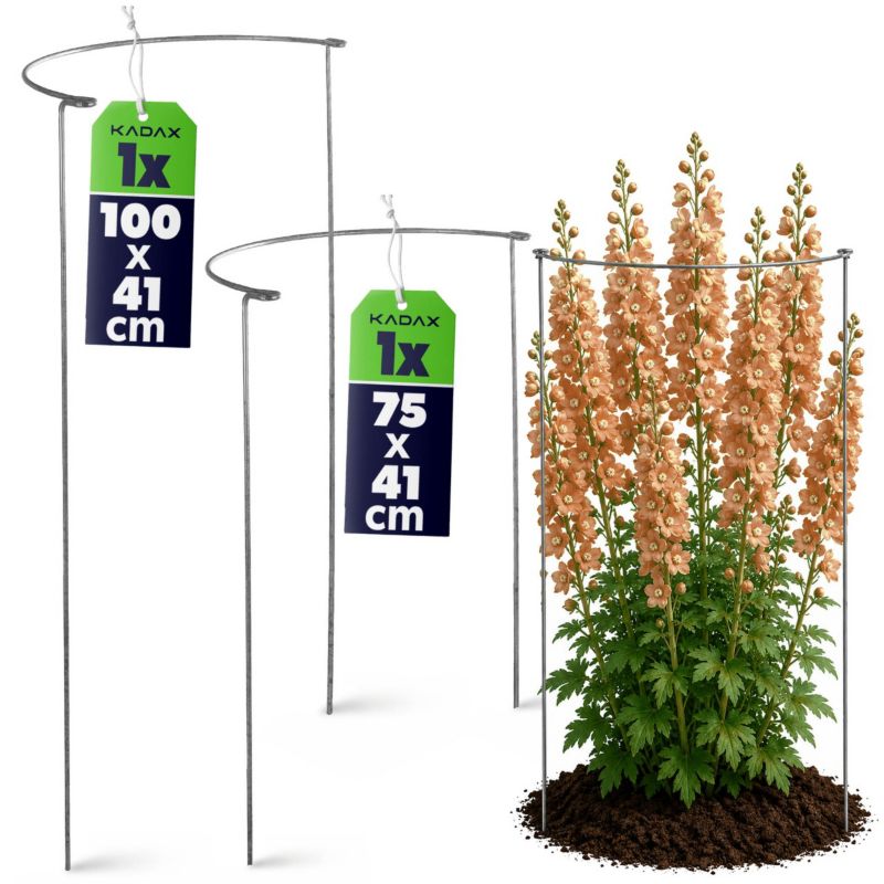 Obejma Na Kwiaty KADAX Podpórka Podpora Stalowa 75+100cm 1 szt.