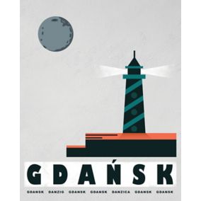 Obraz 40 x 50 cm plakat Gdańsk