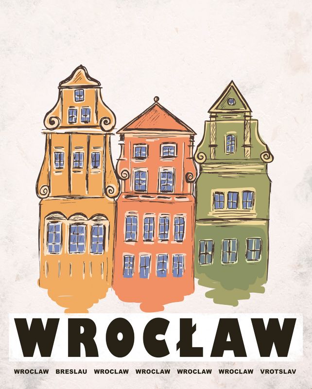 Obraz 40 x 50 cm plakat Wrocław