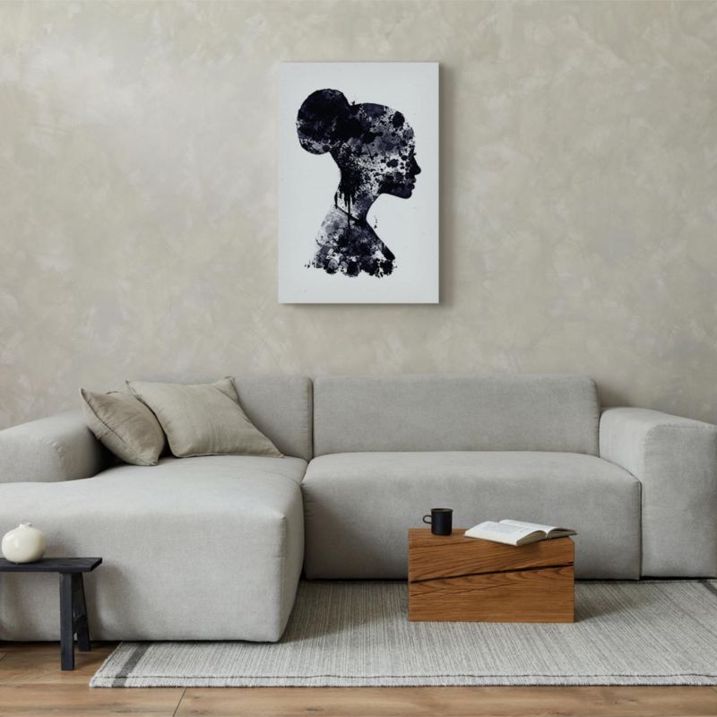 Obraz Artgeist Abstrakcyjny profil 80 x 120 cm płótno włoskie 1 szt