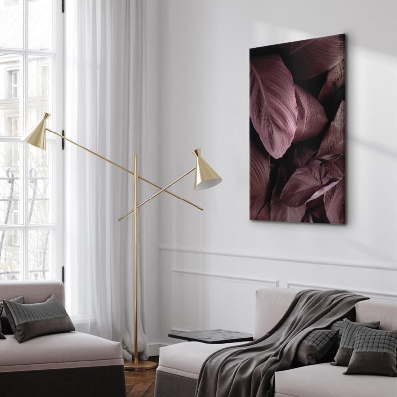 Obraz Artgeist Aksamitne liście 60 x 90 cm flizelina 1 szt