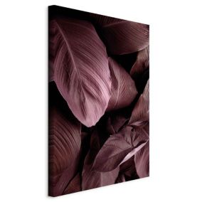 Obraz Artgeist Aksamitne liście 80 x 120 cm płótno włoskie 1 szt