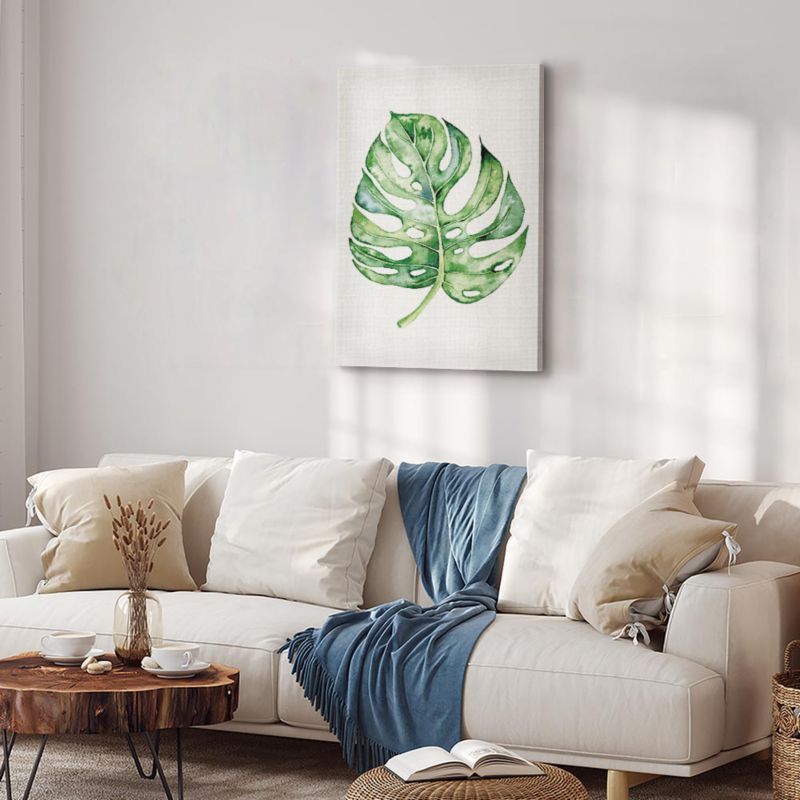 Obraz Artgeist Akwarelowa monstera 80 x 120 cm flizelina 1 szt