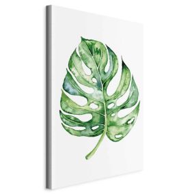 Obraz Artgeist Akwarelowa monstera 80 x 120 cm płótno włoskie 1 szt