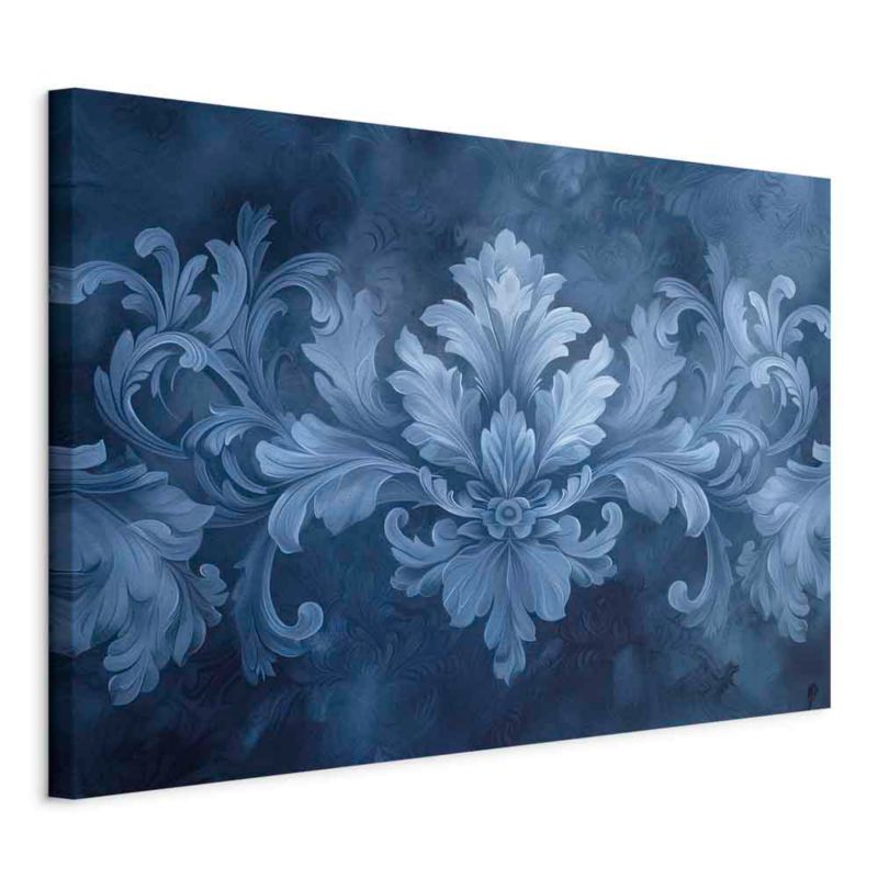 Obraz Artgeist Błękitny ornament 90 x 60 cm płótno włoskie 1 szt