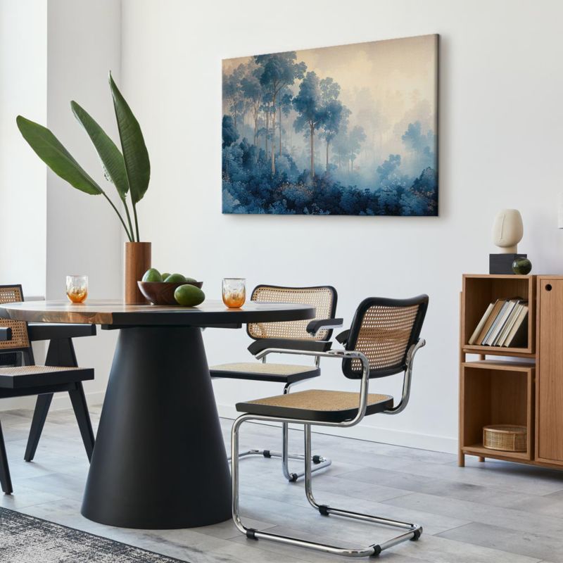 Obraz Artgeist Bajkowy niebieski las 120 x 80 cm flizelina 1 szt