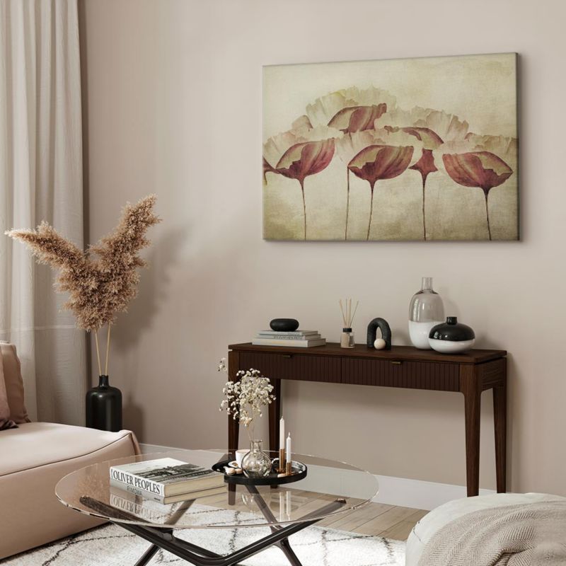 Obraz Artgeist Beżowe kwiaty 120 x 80 cm płótno włoskie 1 szt