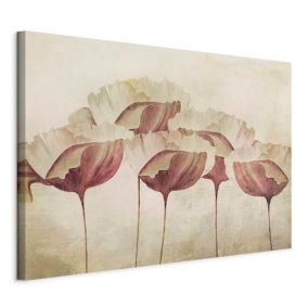 Obraz Artgeist Beżowe kwiaty 30 x 20 cm płótno włoskie 1 szt