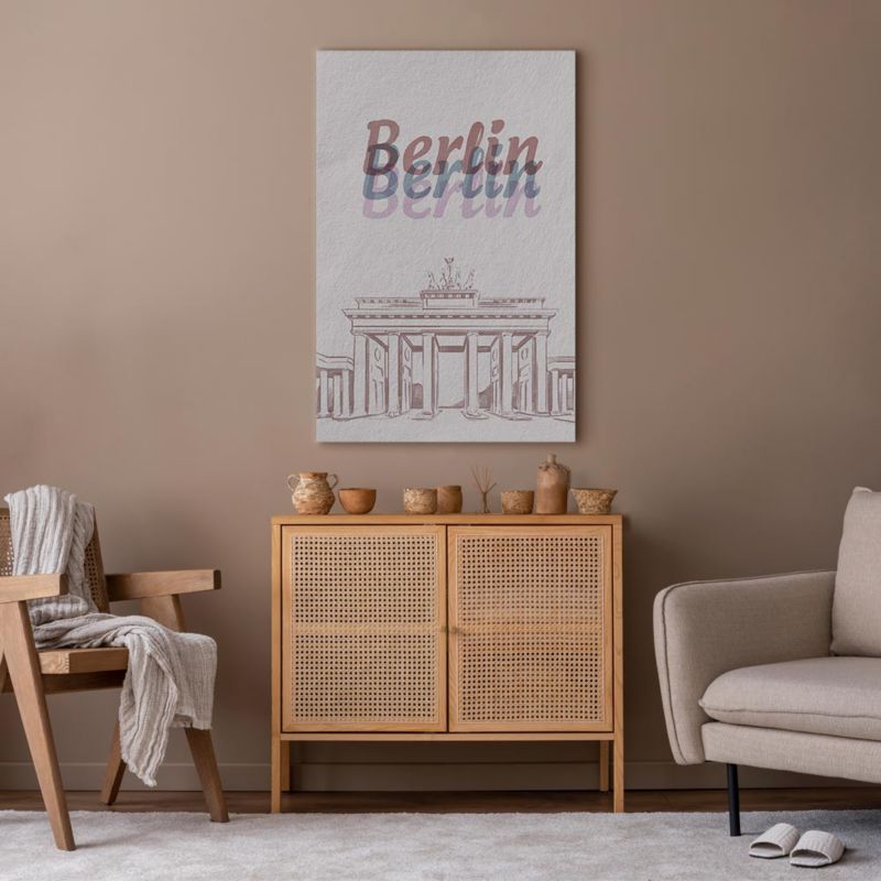 Obraz Artgeist Berlin w akwarelach 20 x 30 cm płótno włoskie 1 szt