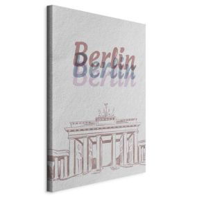 Obraz Artgeist Berlin w akwarelach 40 x 60 cm płótno włoskie 1 szt