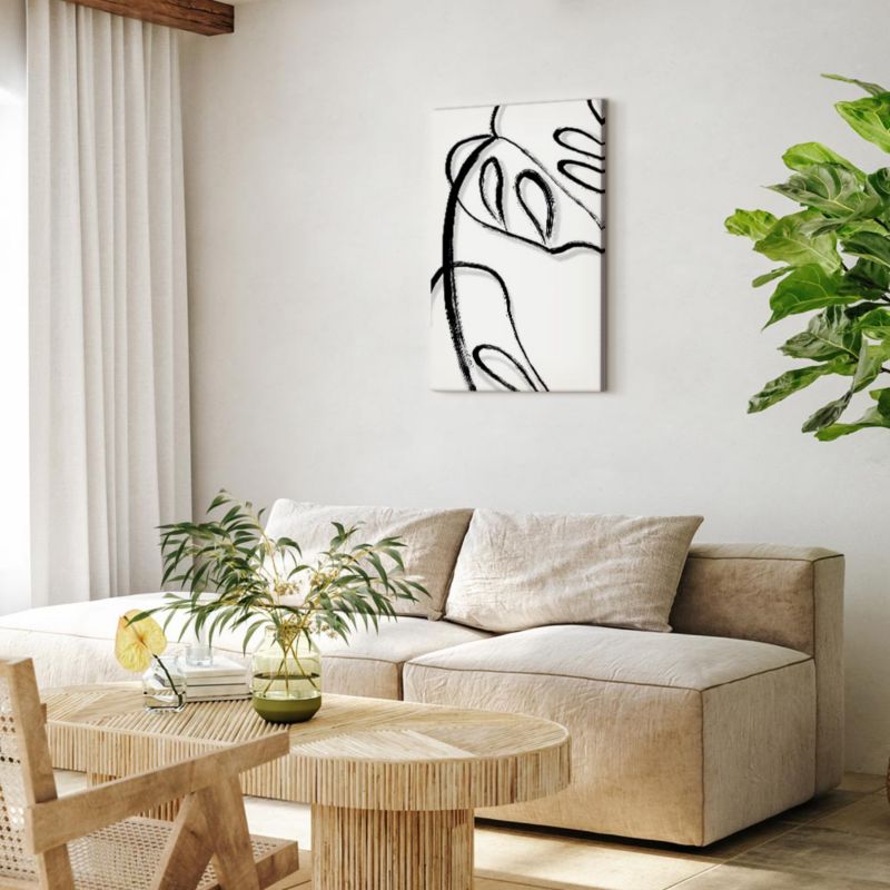 Obraz Artgeist Biała monstera 40 x 60 cm flizelina 1 szt